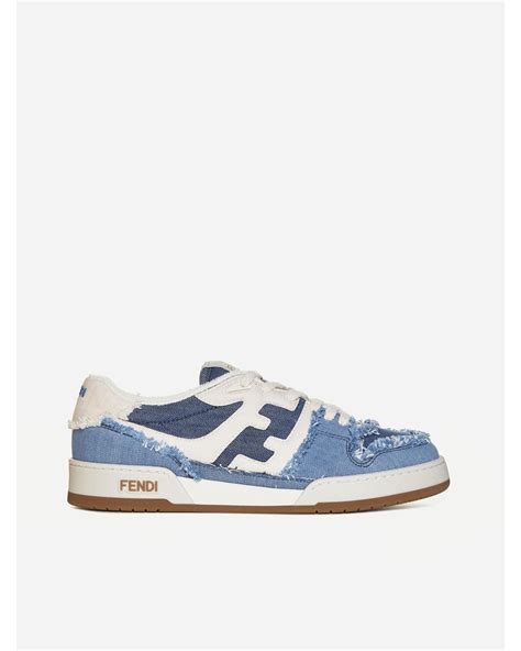 fendi sneaker men's|Fendi denim sneakers.